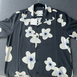 SANDRO floral button down